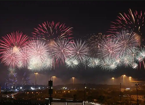 阆中市焰火晚会